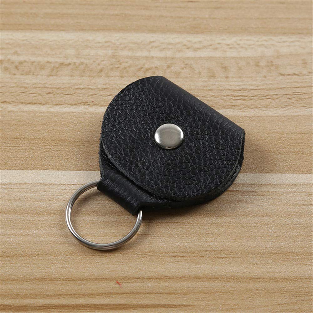 Amazon.co.jp: ギターピックホルダーレザーキーホルダーピック